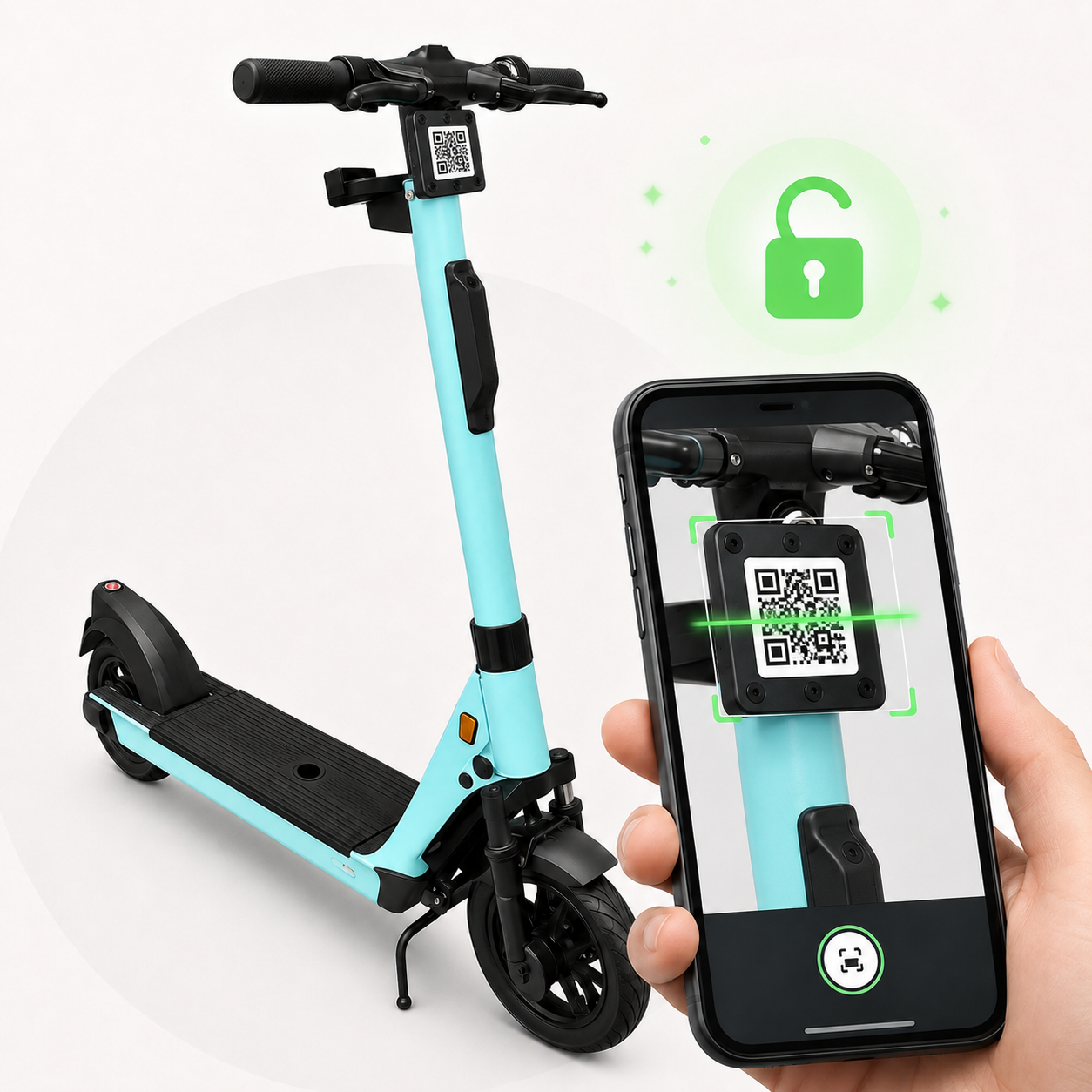 App escaneando código QR